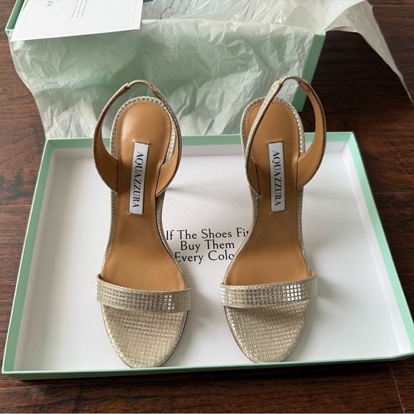 NWT Aquazzura So Nude Sandals 105mm (Size EU35.5/US5.5) - Picture 5 of 10